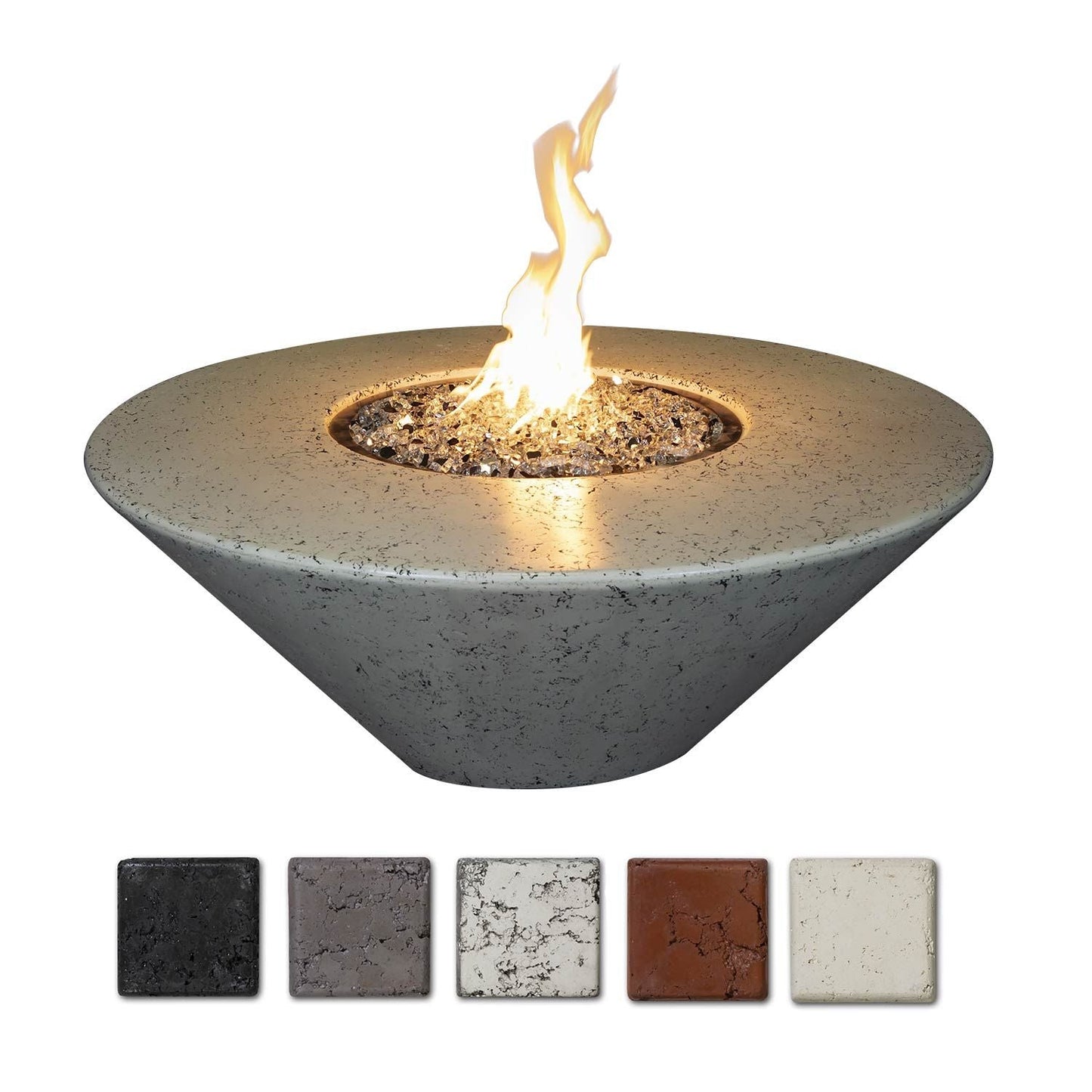 Grand Canyon Olympus Round Fire Table, Natural Gas or Propane, 44" x 44" x 18" Fire Pit Table Grand Canyon   