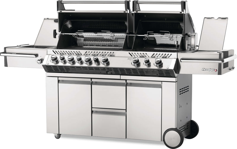Napoleon Prestige PRO 825 94" Natural Gas Grill with Power Side Burner and Infrared Rear & Bottom Burners  Stainless Steel (PRO825RSBINSS-3) Natural Gas stainless steel model PRO825RSBINSS-3 product image 4