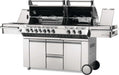 Napoleon Prestige PRO™ 825 94" Natural Gas Grill with Power Side Burner and Infrared Rear & Bottom Burners  Stainless Steel Free Standing Gas Grill Napoleon   