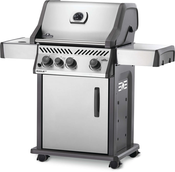 Napoleon Rogue® XT 425 52" Natural Gas Grill with Infrared Side Burner  Stainless Steel Free Standing Gas Grill Napoleon   