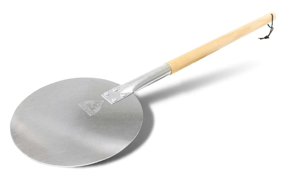 Chicago Brick Oven Aluminum Pizza Peel - With Leather Strap & Detachable Wood Handle Pizza Peel Chicago Brick Oven (CBO)   