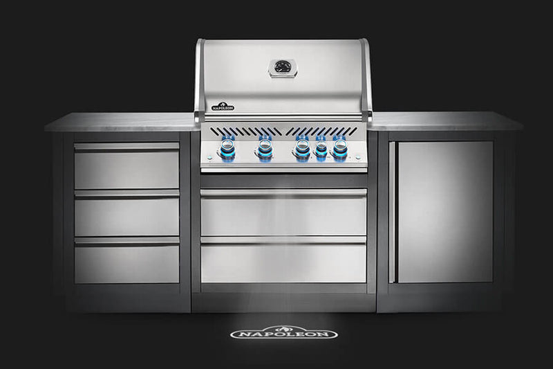 Napoleon Built-in Prestige PRO 500 33" Propane Gas Grill Head with Infrared Rear Burner  Stainless Steel (BIPRO500RBPSS-3) Propane stainless steel model BIPRO500RBPSS-3 product image 2