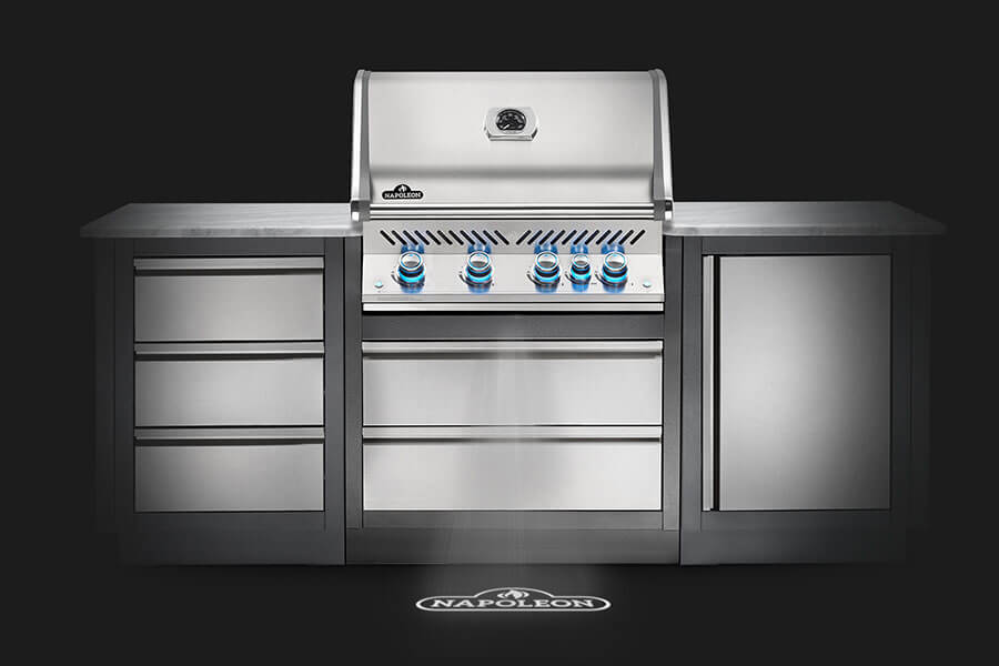 Napoleon Built-in Prestige PRO™ 500 33" Natural Gas Grill Head with Infrared Rear Burner  Stainless Steel Built-in Gas Grill Napoleon   