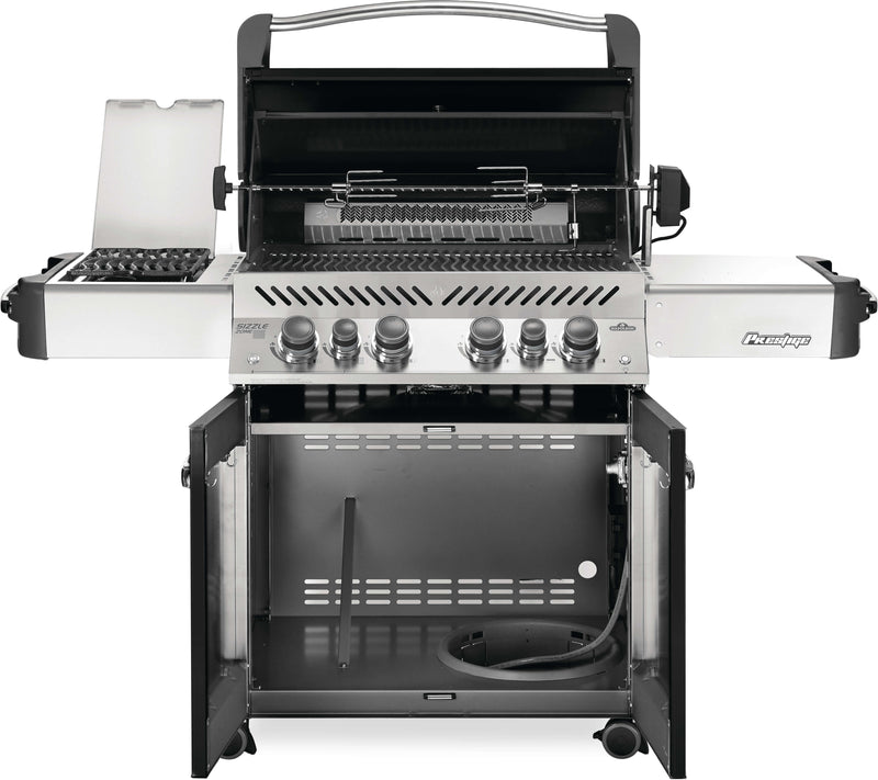 Napoleon Prestige 500 66" Propane Gas Grill with Infrared Side and Rear Burners  Black (P500RSIBPK-3) Propane stainless steel model P500RSIBPK-3 product image 3