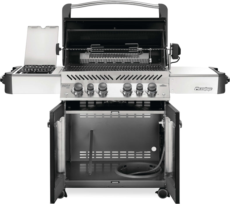 Napoleon Prestige® 500 66" Propane Gas Grill with Infrared Side and Rear Burners  Black Free Standing Gas Grill Napoleon   
