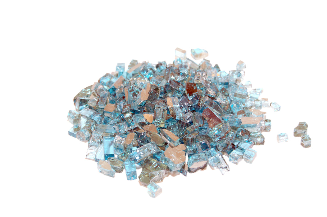 AFD Fire Glass 10lb Package, Available in 14 colors Fire Glass American Fyre Designs Azuria Reflective  