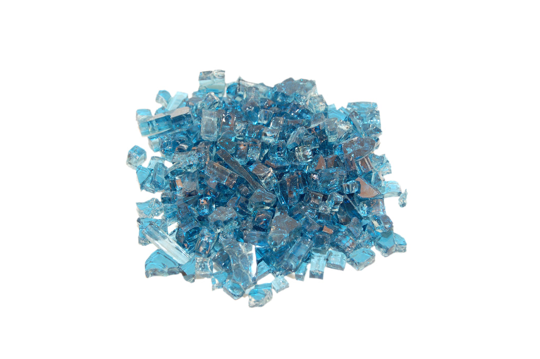AFD Fire Glass 10lb Package, Available in 14 colors Fire Glass American Fyre Designs Caribbean Blue  