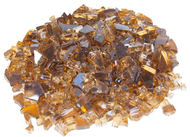 AFD Fire Glass 10lb Package, Available in 14 colors Fire Glass American Fyre Designs Copper Reflective  