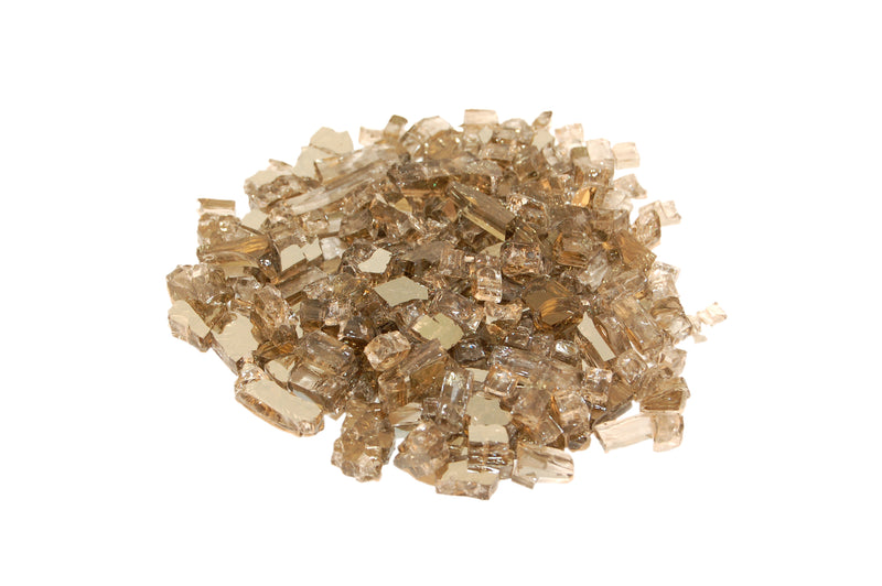 AFD Fire Glass 10lb Package, Available in 14 colors Fire Glass American Fyre Designs Bronze Reflective  