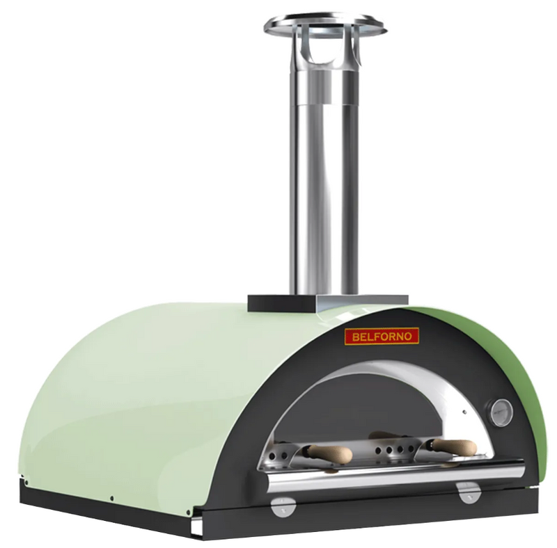 Belforno Grande Wood Fired Countertop Portable Outdoor Pizza Oven, Available in 6 Colors, Cook 4 pizzas at a time Pizza Oven Belforno Pistachio  