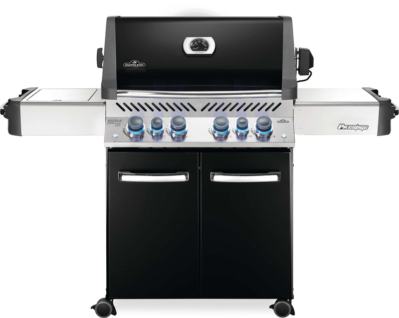 Napoleon Prestige 500 66" Propane Gas Grill with Infrared Side and Rear Burners  Black (P500RSIBPK-3) Propane stainless steel model P500RSIBPK-3 product image 1