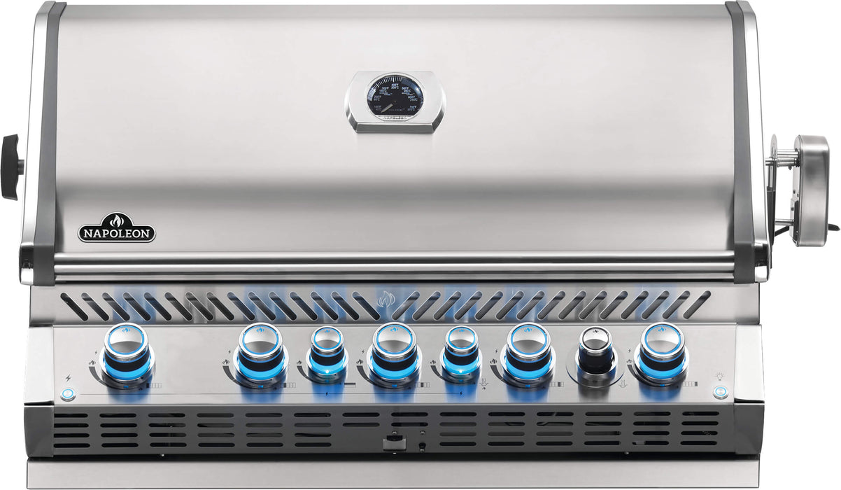 Napoleon Built-in Prestige PRO™ 665 41" Natural Gas Grill Head with Infrared Rear Burner  Stainless Steel Built-in Gas Grill Napoleon   