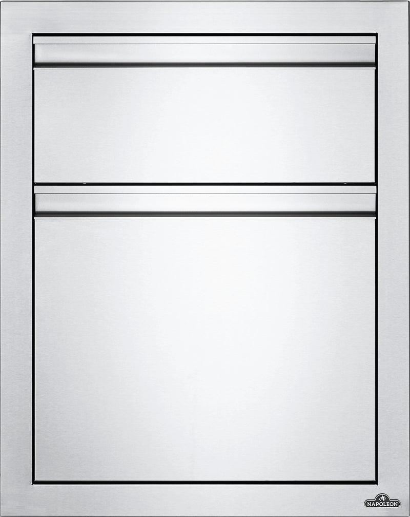 Napoleon 18" X 24" Double Drawer: Waste Bin Drawers Napoleon   
