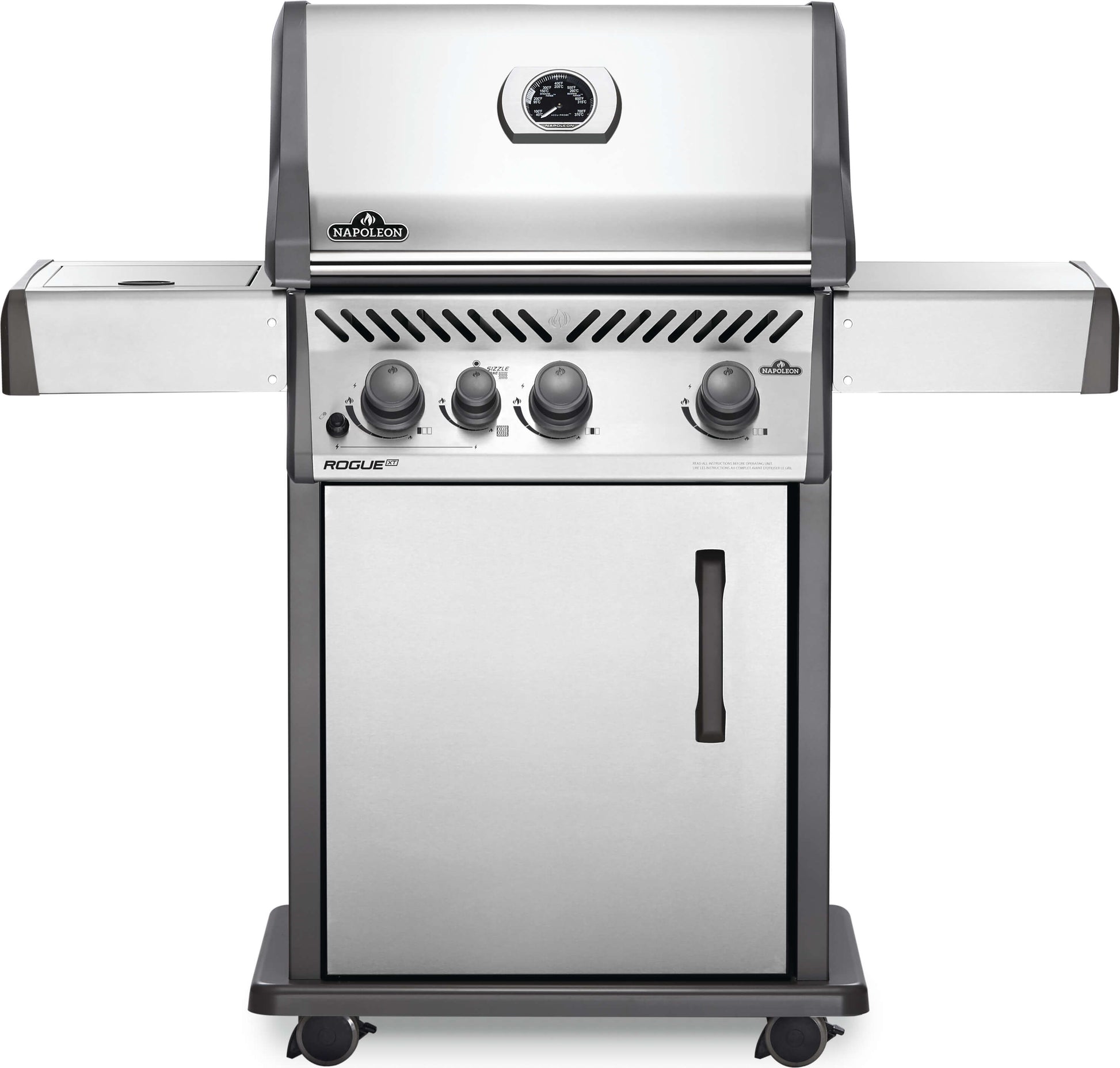 Napoleon Rogue® XT 425 52" Natural Gas Grill with Infrared Side Burner  Stainless Steel Free Standing Gas Grill Napoleon   