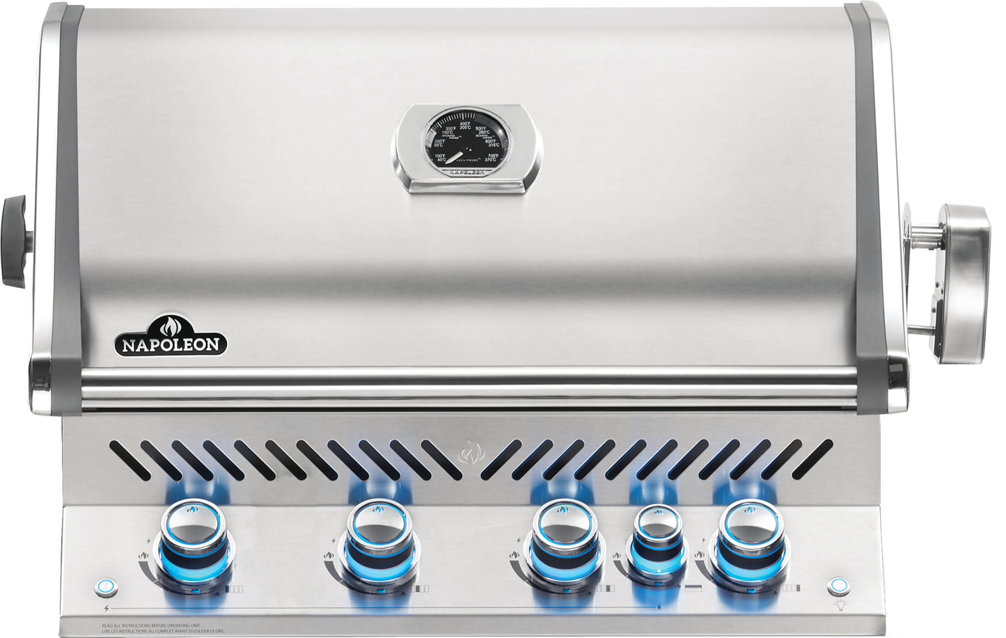 Napoleon Built-in Prestige PRO™ 500 33" Natural Gas Grill Head with Infrared Rear Burner  Stainless Steel Built-in Gas Grill Napoleon   