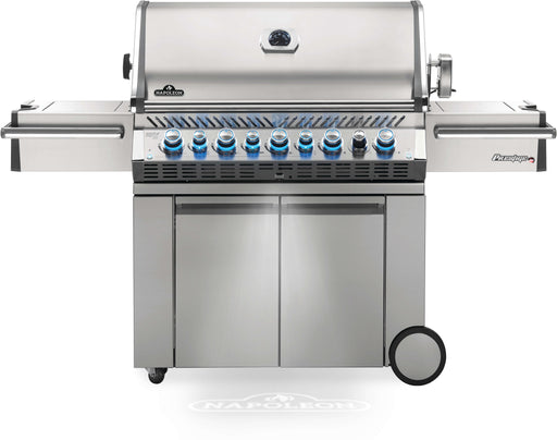 Napoleon Prestige PRO™ 665 76" Propane Gas Grill with Infrared Rear and Side Burners  Stainless Steel Free Standing Gas Grill Napoleon   